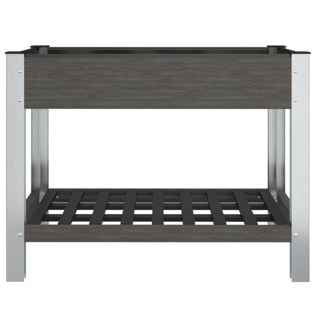 Vidaxl plantenbak verhoogd met schap 100x50x75 cm hkc