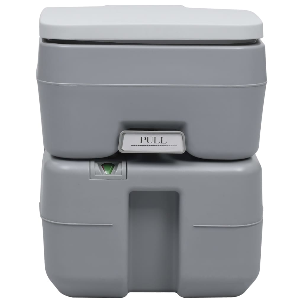 VidaXL Campingtoilet en wasbakset draagbaar