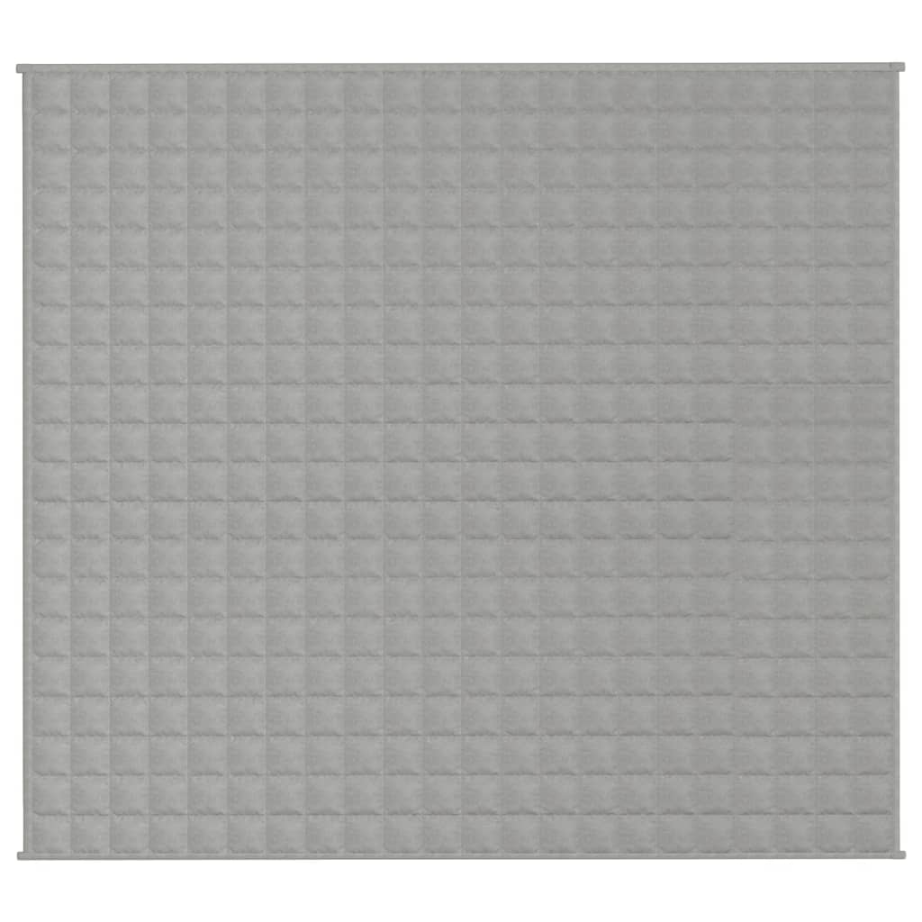 Vidaxl verzweringsdeken 200x230 cm 9 kg stof grijs