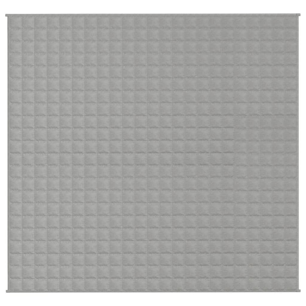 Vidaxl verzweringsdeken 220x240 cm 11 kg stof grijs