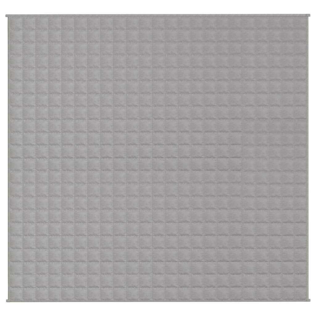 Vidaxl verzweringsdeken 220x230 cm 15 kg stof grijs