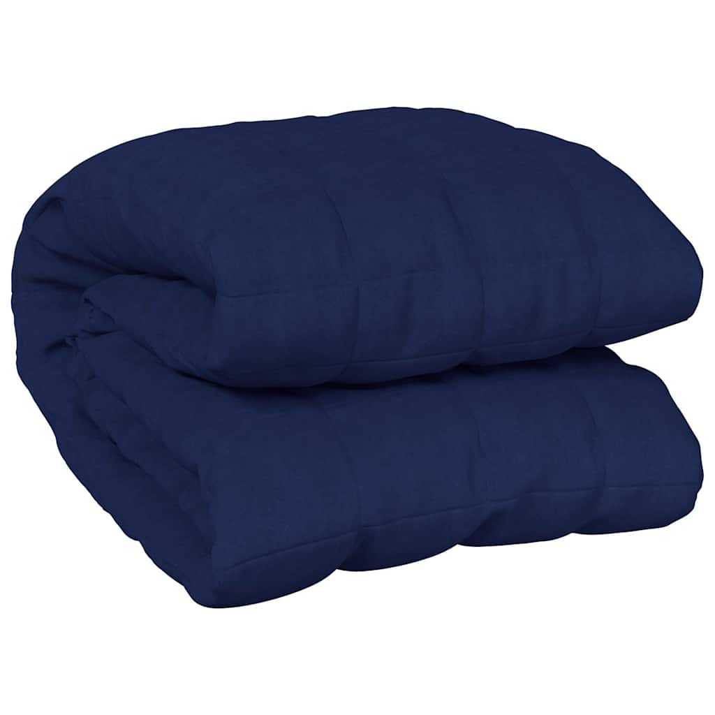 Vidaxl verzwaringsdeken 200x220 cm 9 kg stof blauw