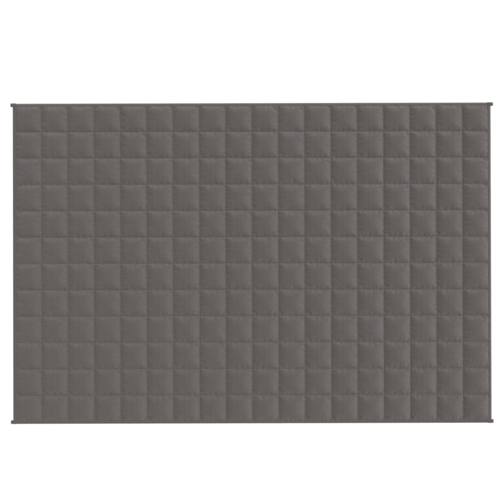 Vidaxl verzweringsdeken 122x183 cm 5 kg stof grijs