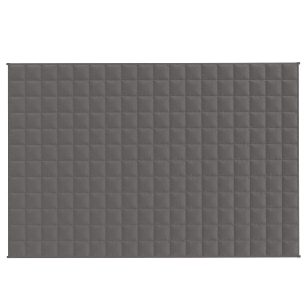 Vidaxl verzweringsdeken 122x183 cm 9 kg stof grijs