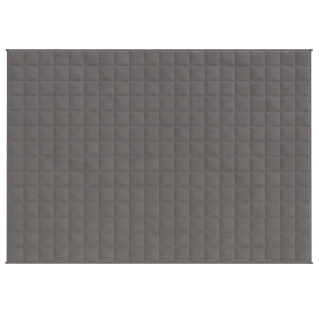 Vidaxl verzweringsdeken 152x203 cm 11 kg stof grijs