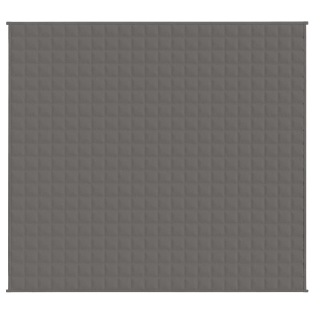 Vidaxl verzweringsdeken 200x220 cm 9 kg stof grijs