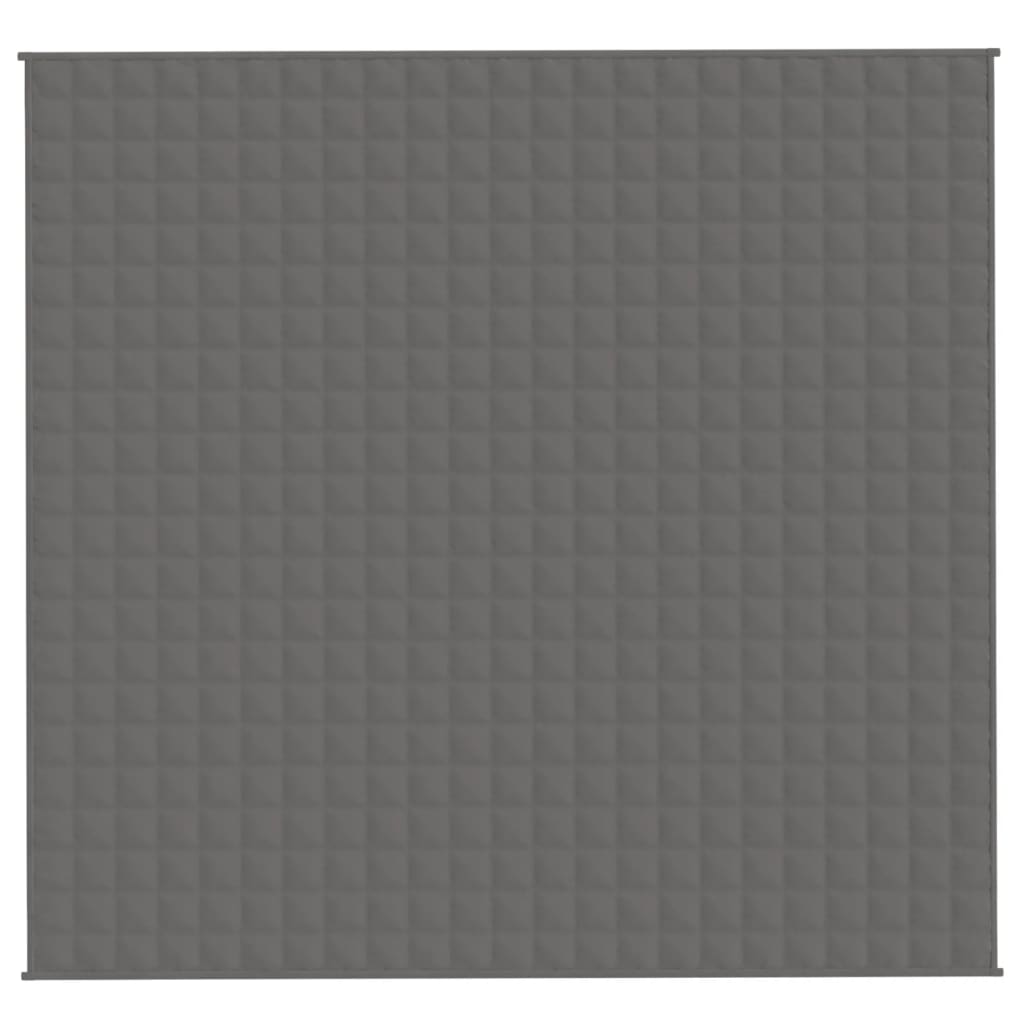 Vidaxl verzweringsdeken 220x230 cm 11 kg stof grijs