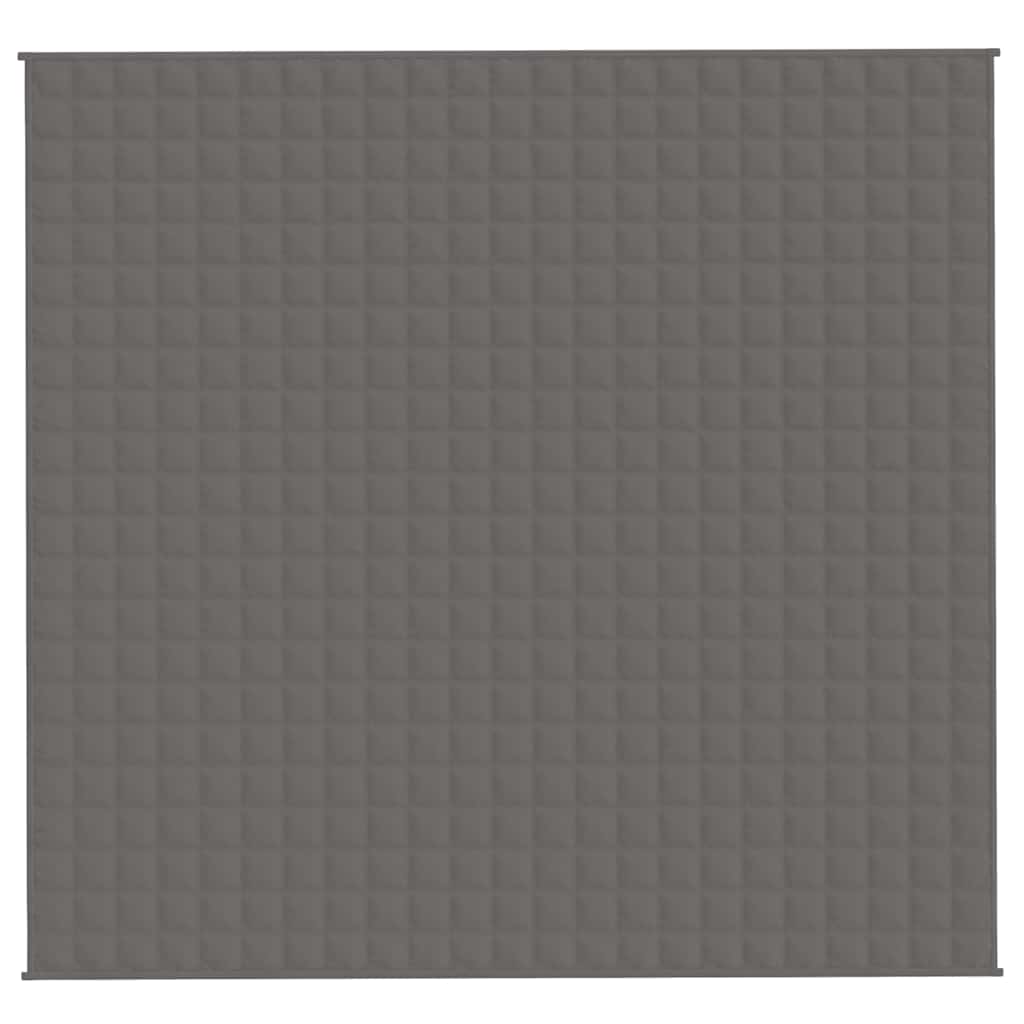 Vidaxl verzwaringsdeken 220x240 cm 11 kg stof grijs