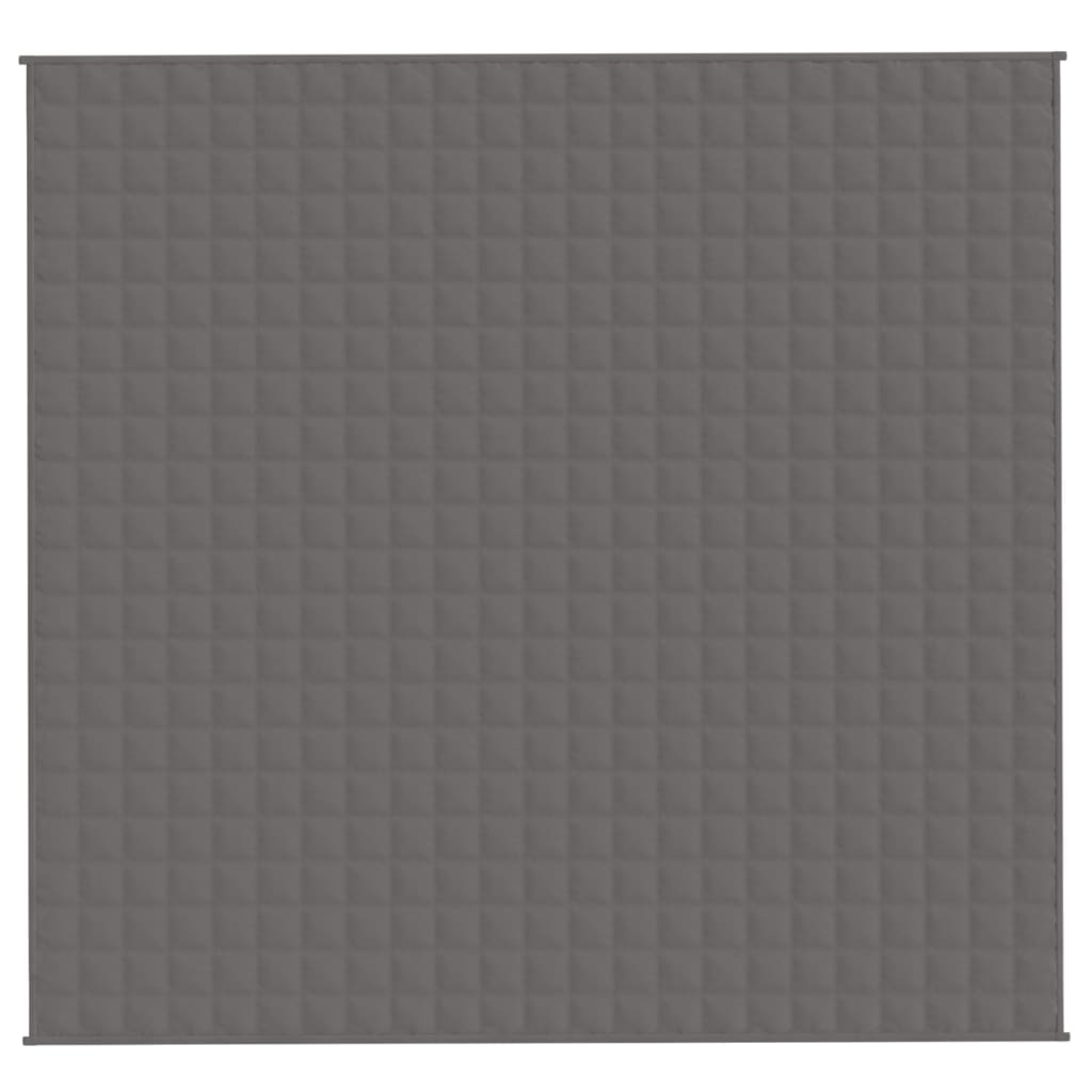 Vidaxl verzweringsdeken 220x230 cm 15 kg stof grijs