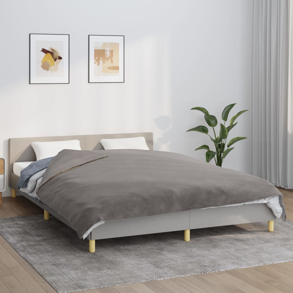 VidaXL Verzweringsdeken met schoffels 200x220 cm 9 kg stof grijs