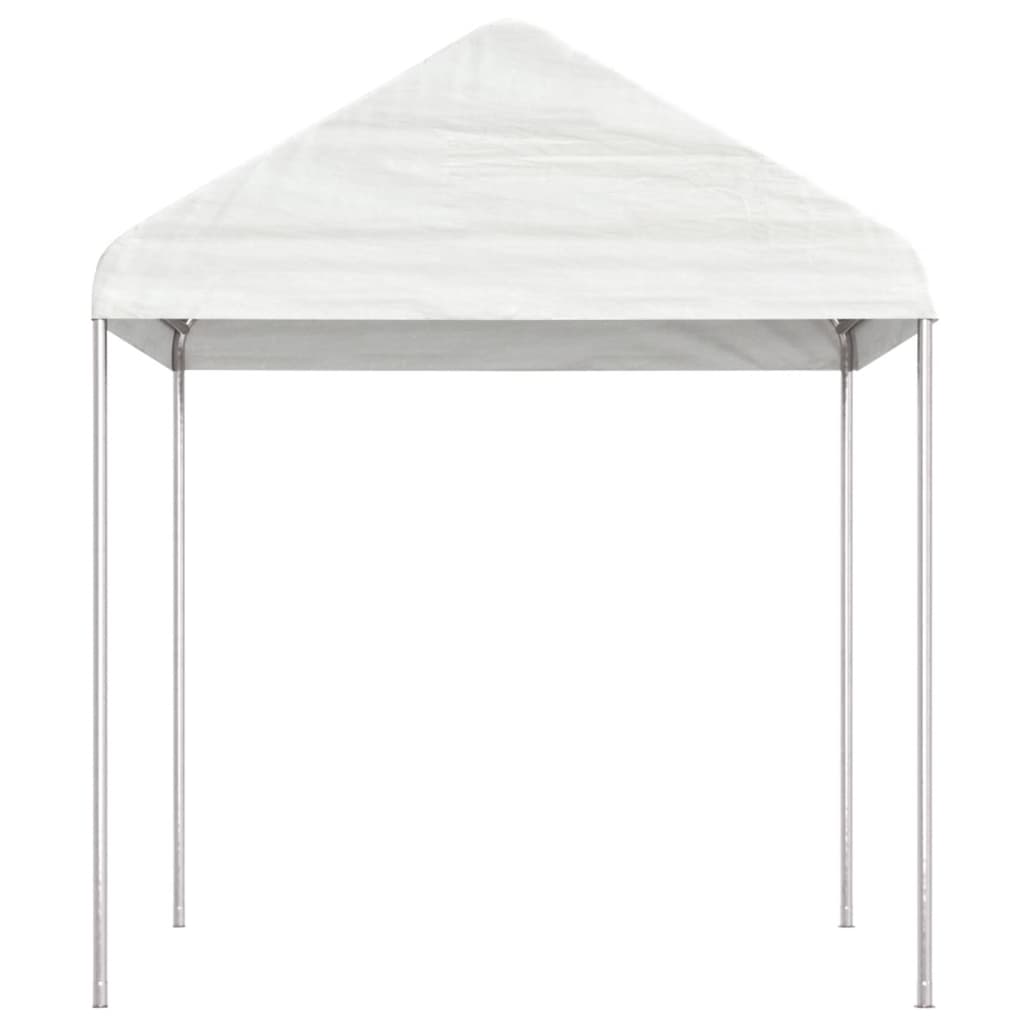 Vidaxl prieel met dak 2,28x2,23x2,69m polyetheen wit