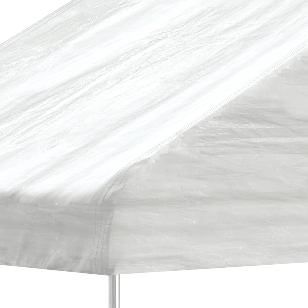 Vidaxl prieel met dak 2,28x2,23x2,69m polyetheen wit