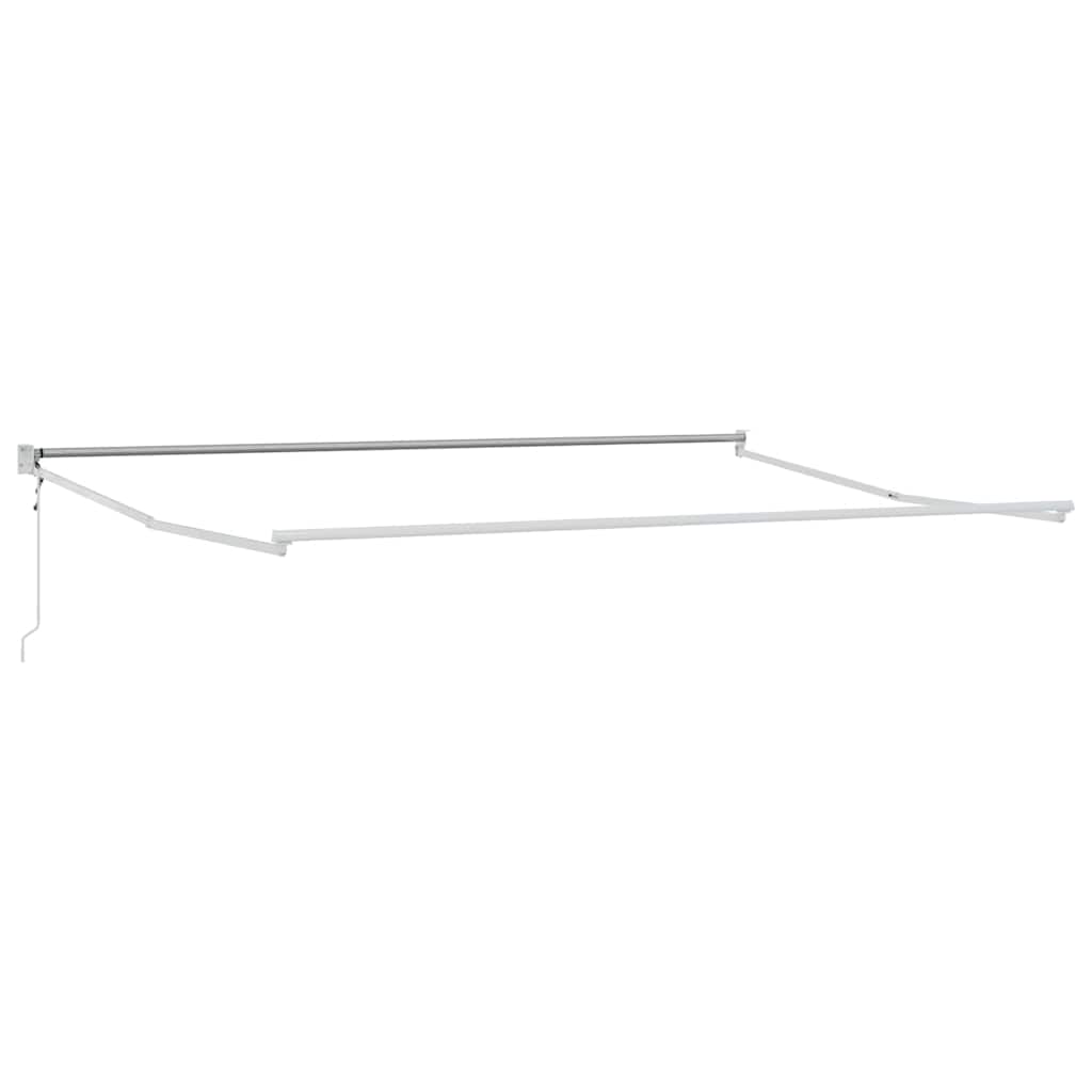 Vidaxl inklapbaar zonnescherm wit 500 × 300 cm aluminium