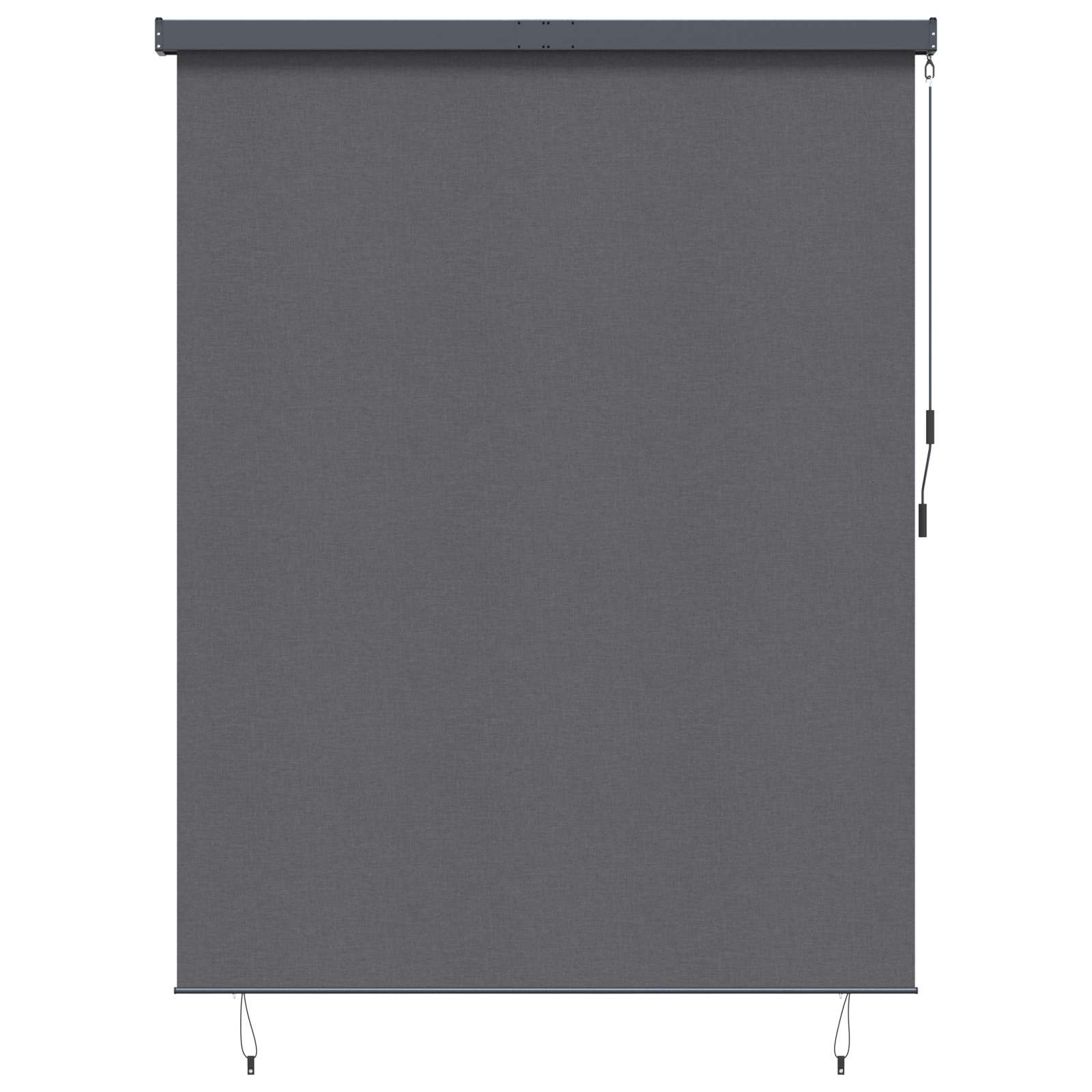 Vidaxl rolgordijn gestreept antraciet 200 x 250 cm stof en aluminium
