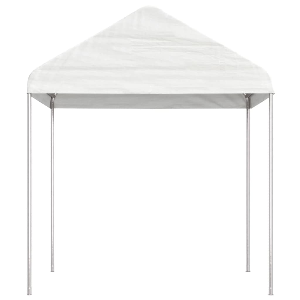 VidaXL Prieel met dak 6,69x2,28x2,69m polyetheen wit