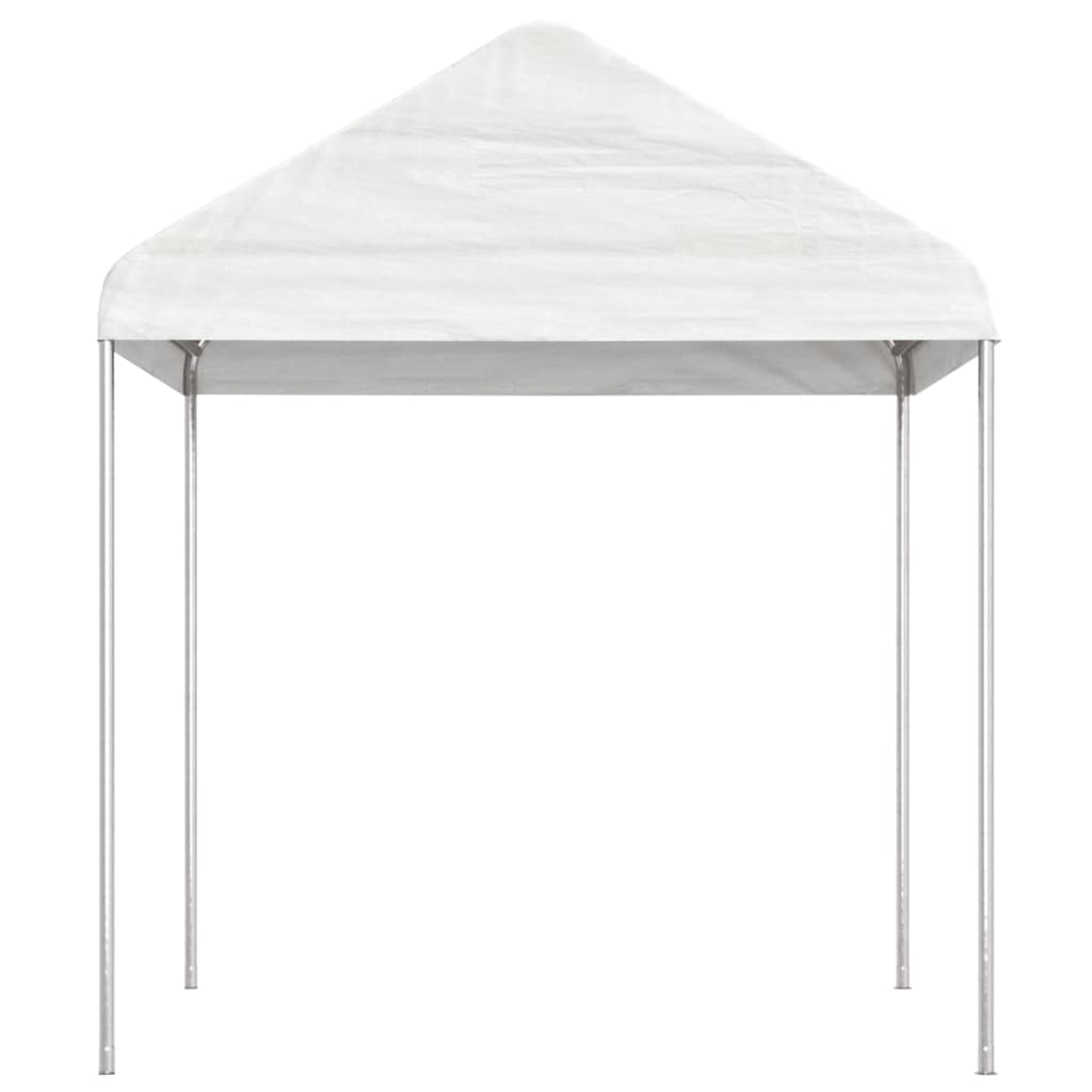 VidaXL Prieel met dak 11,15x2,28x2,69m polyetheen wit