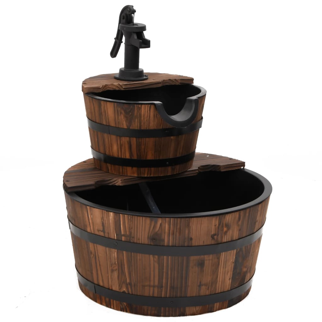 Vidaxl waterfontein met pracht 44,5x44,5x58 cm massief vurenhout