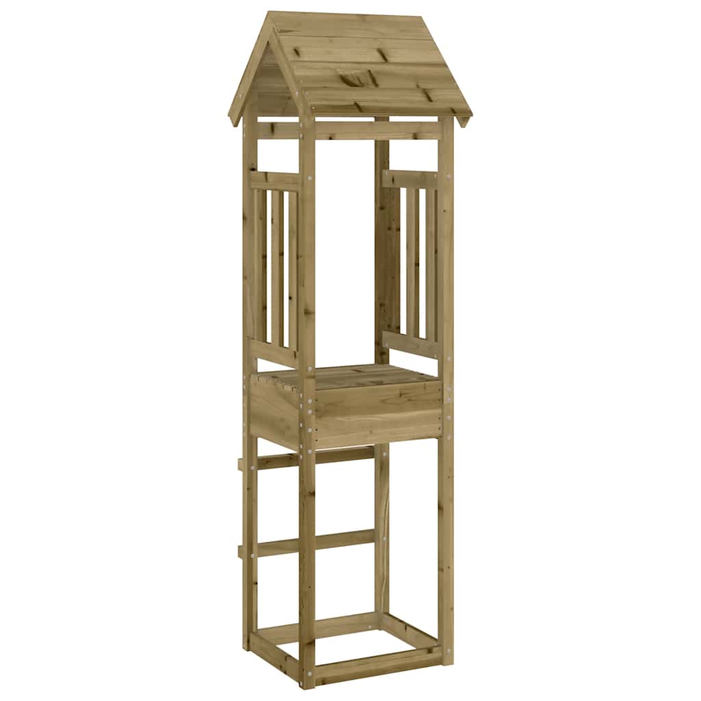 Vidaxl speeltoren 52,5x46,5x206,5 cm geïmpregneerd groenenhout