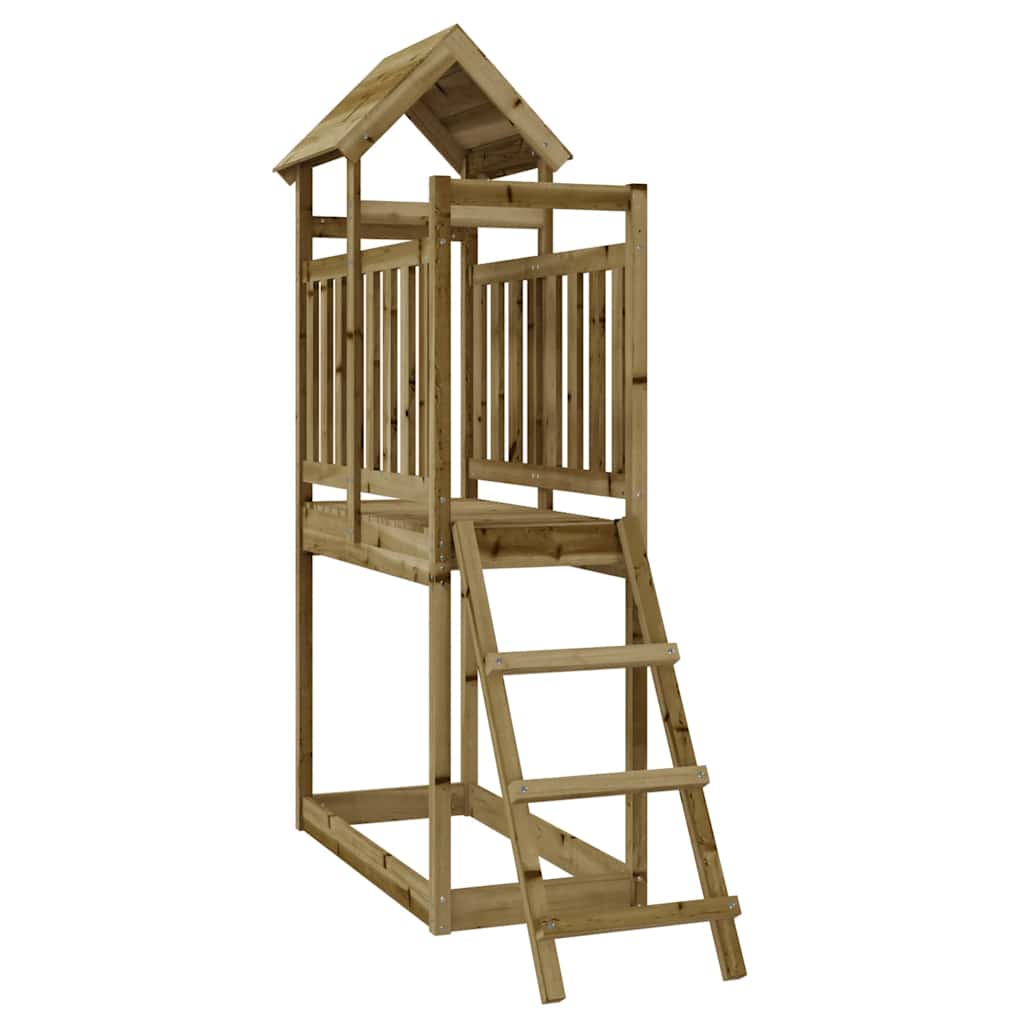 Vidaxl speelhuis 53x110x214 cm geïmpregneerd groenenhout