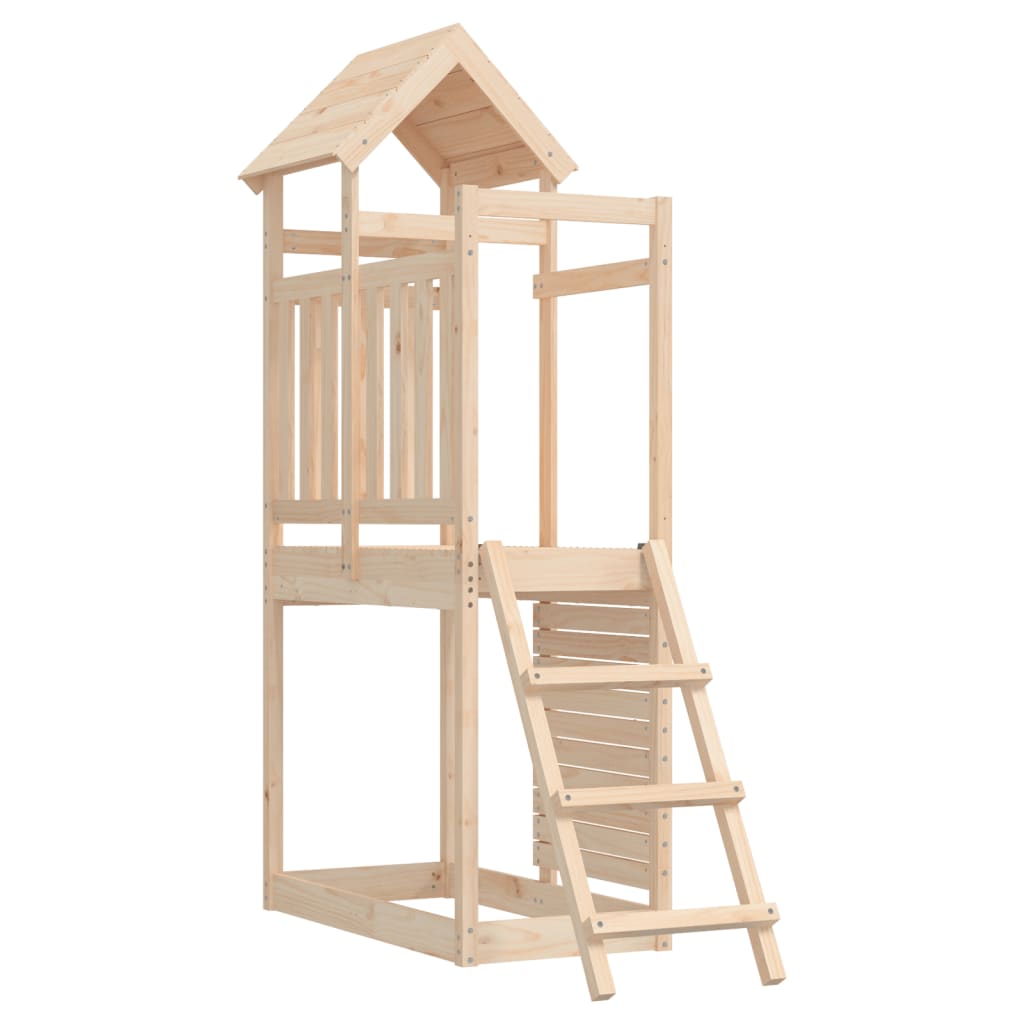 VidaXL Speelhuis 52,5x110,5x214 cm massief groenhout