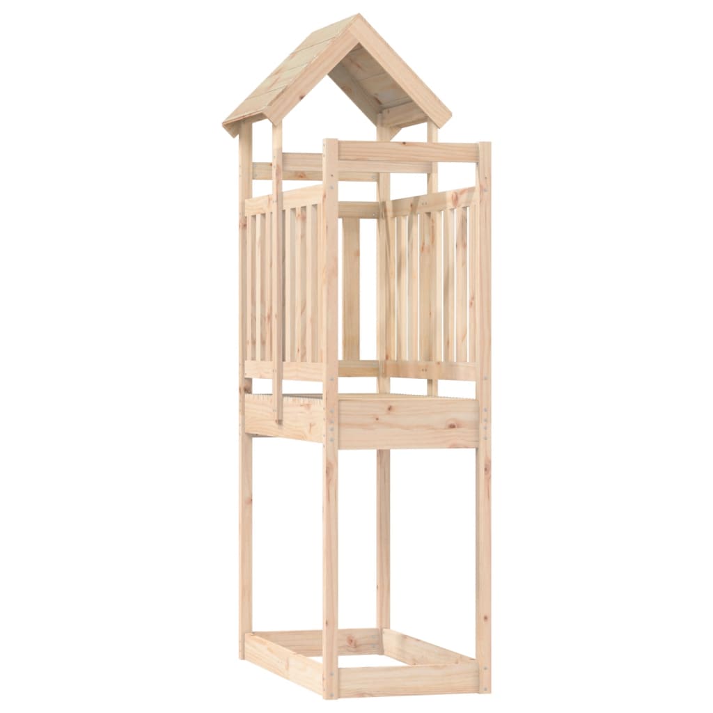 VidaXL Speeltoren 52,5x110,5x214 cm massief groenhout