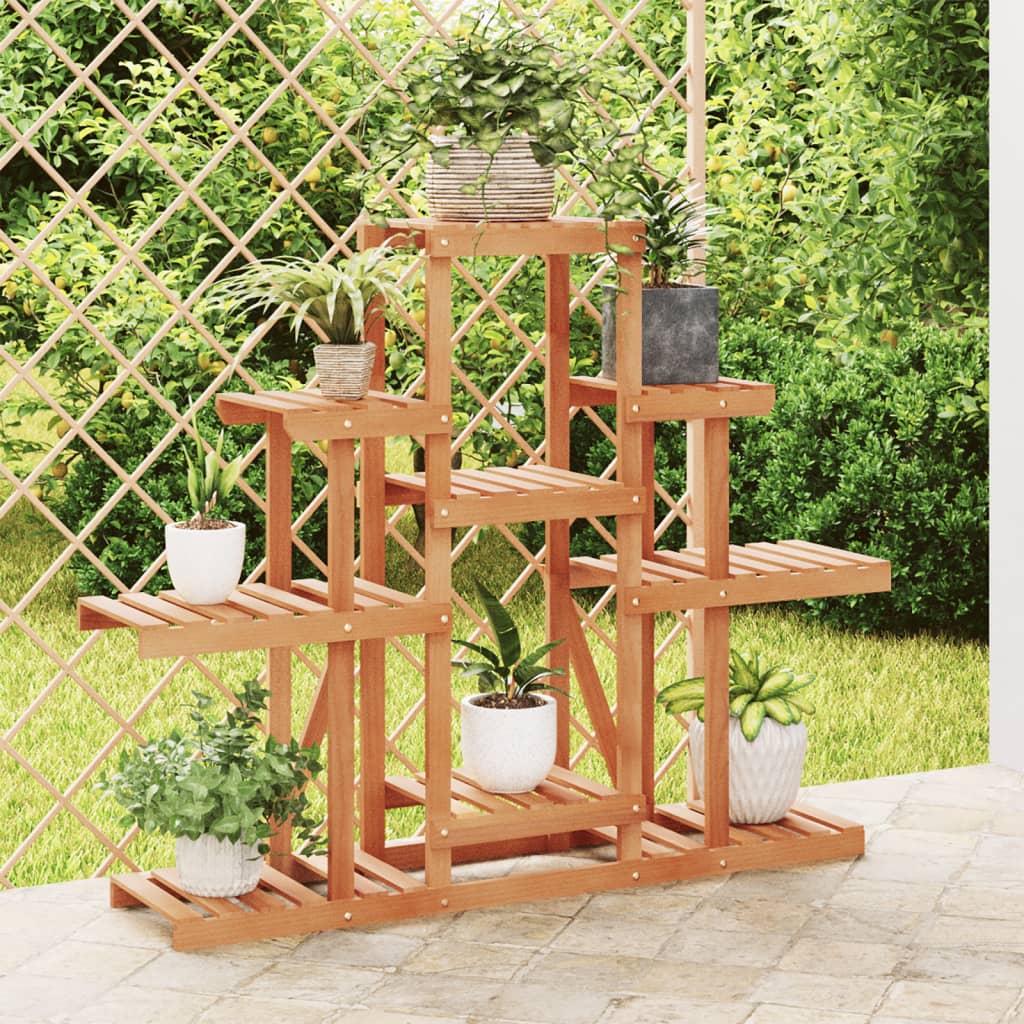 Vidaxl bloemenstandaard 110x25x96 cm massief vuurhout