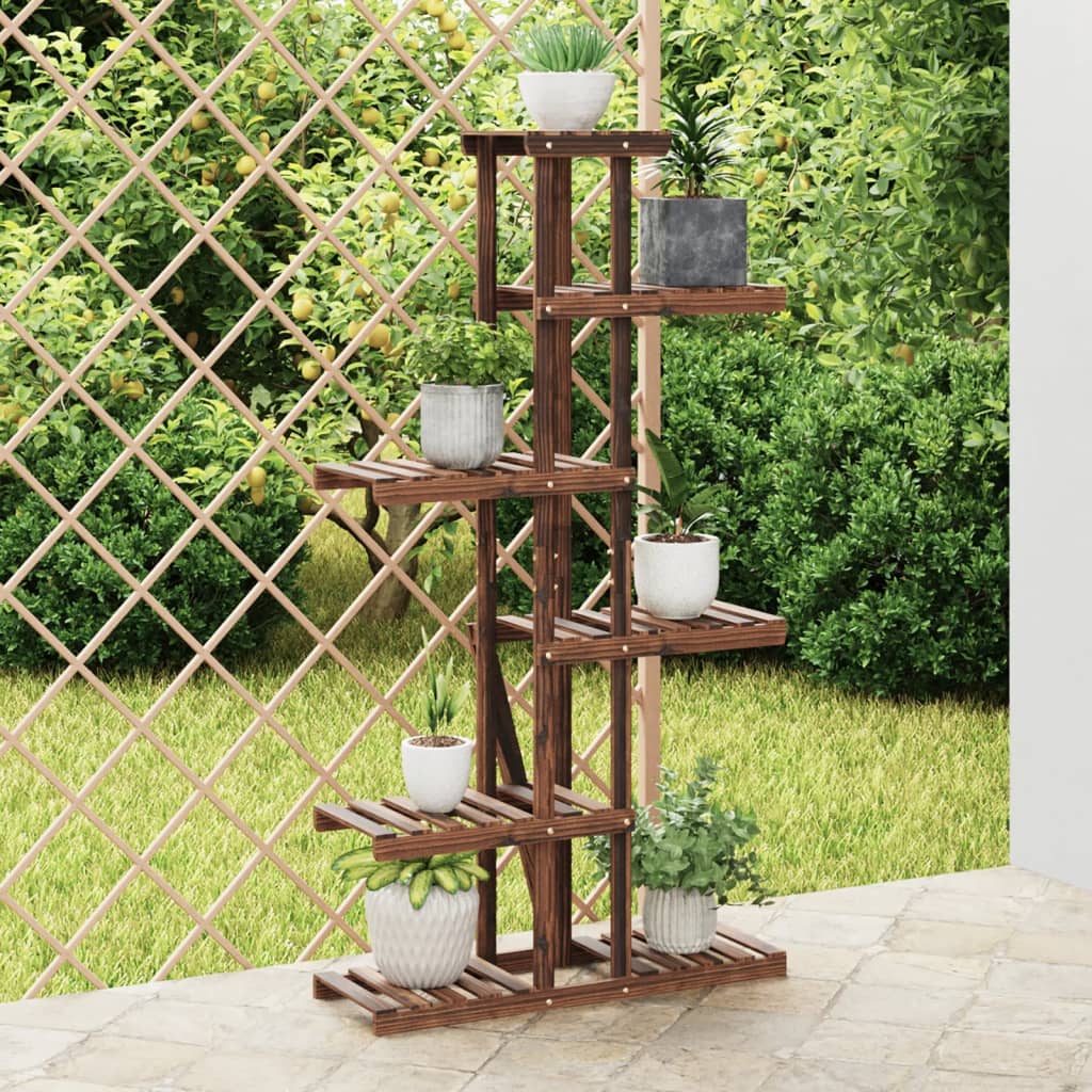 Vidaxl plantenstandaard 75x25x140,5 cm massief vuurhout