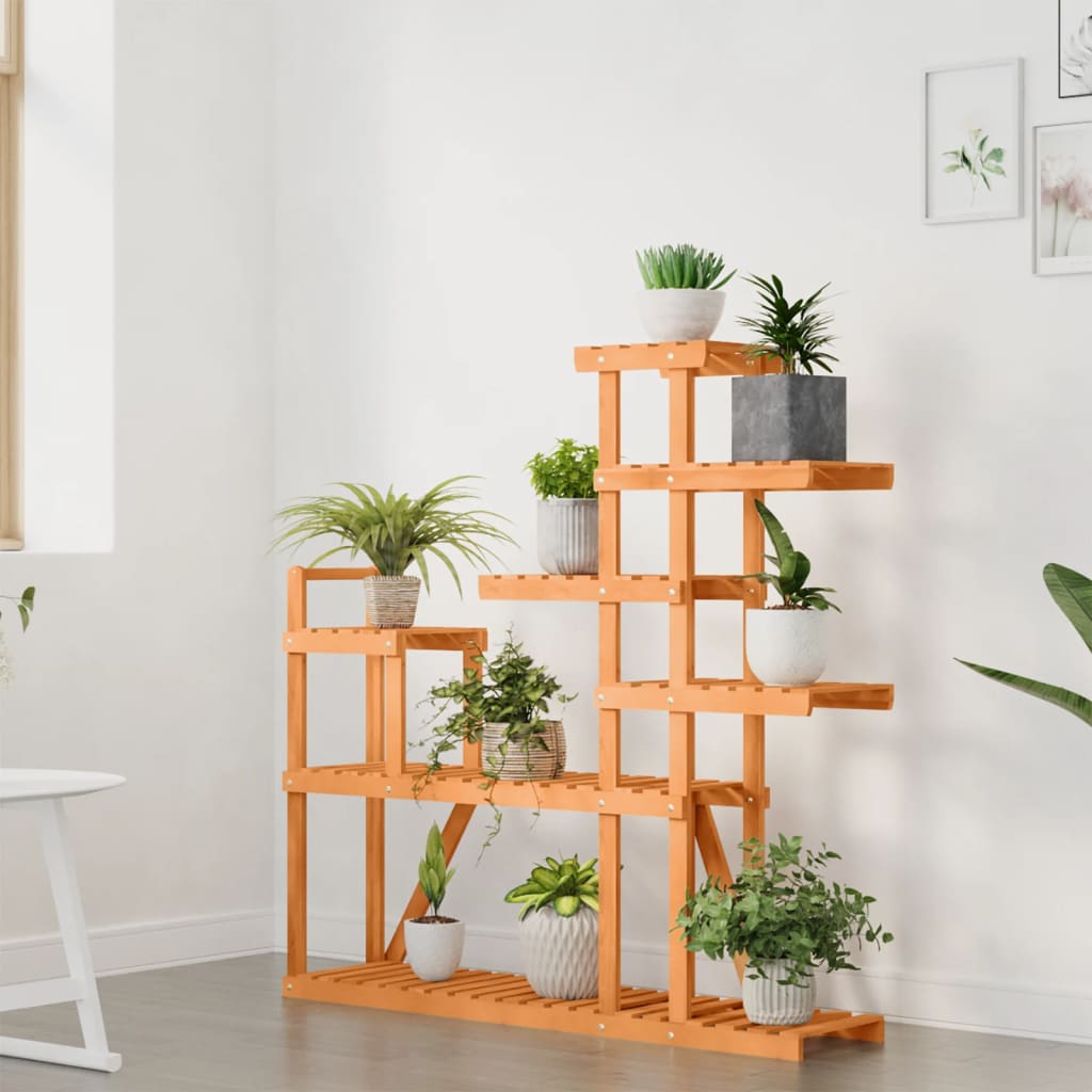 Vidaxl plantenstandaard 110x25x111 cm massief vuurhout