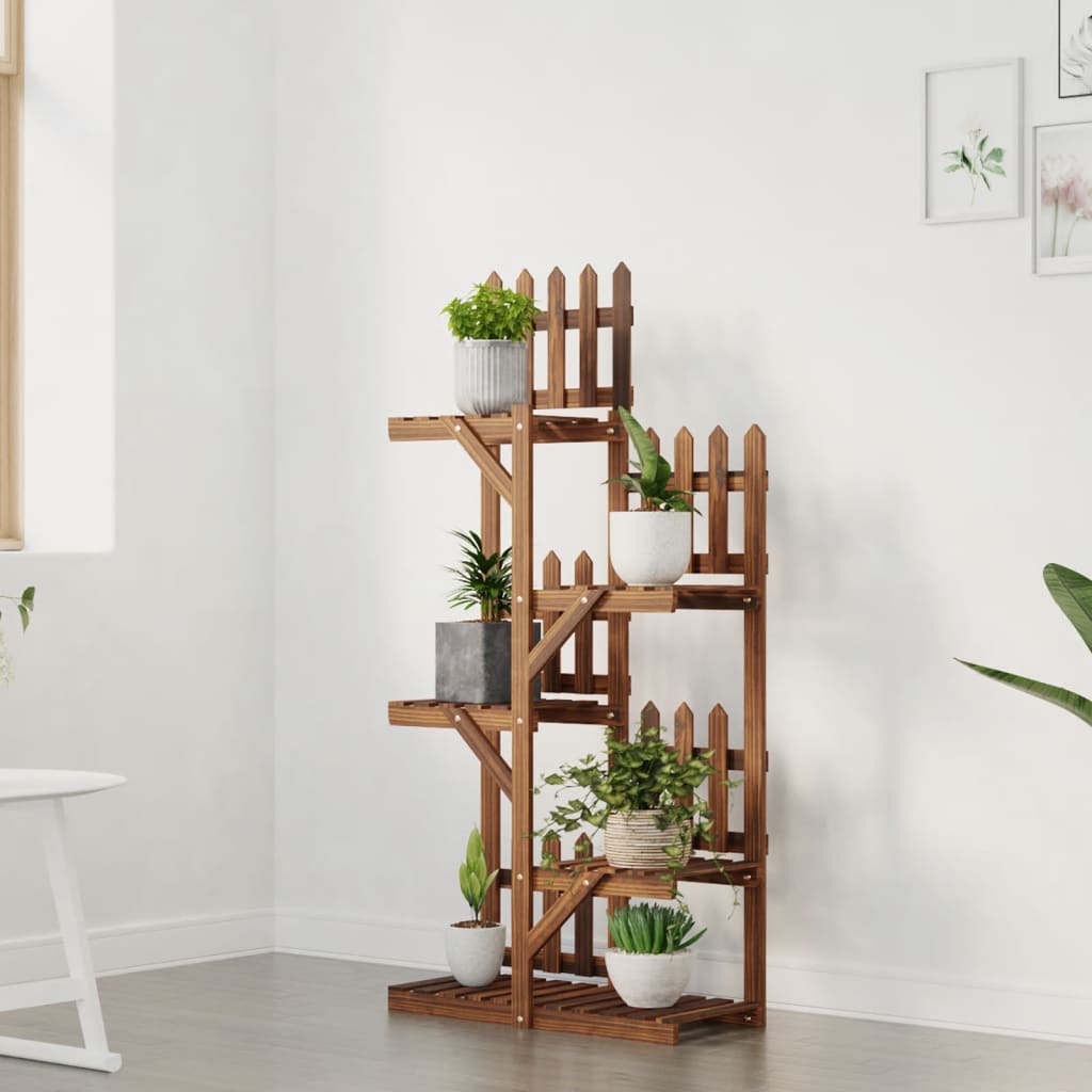 Vidaxl plantenstandaard 60x25x130 cm massief vuurhout