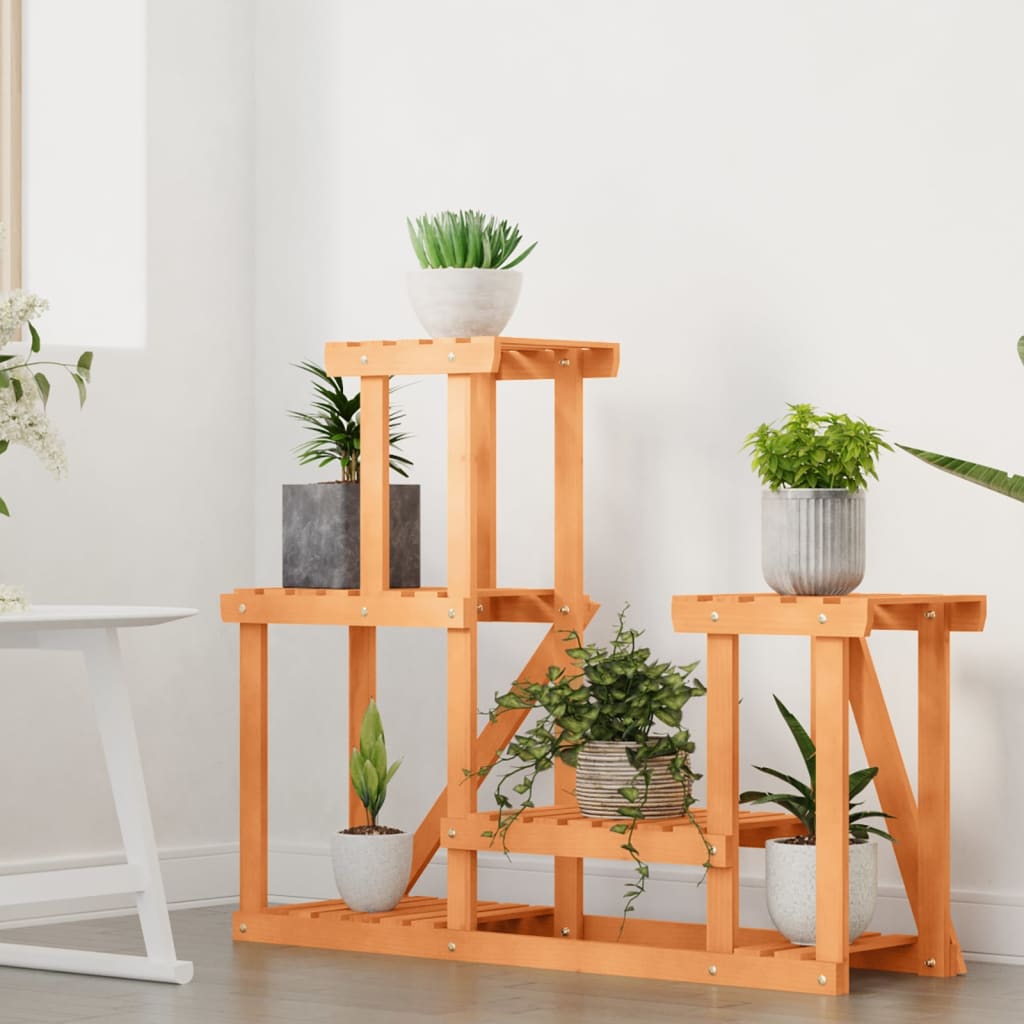 Vidaxl plantenstandaard 90x25x73,5 cm massief vuurhout