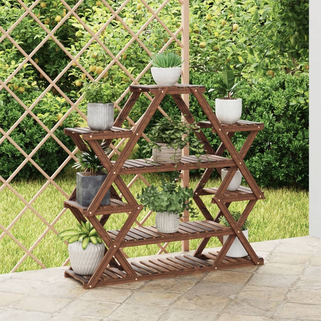 Vidaxl plantenstandaard 110x25x105 cm massief vuurhout