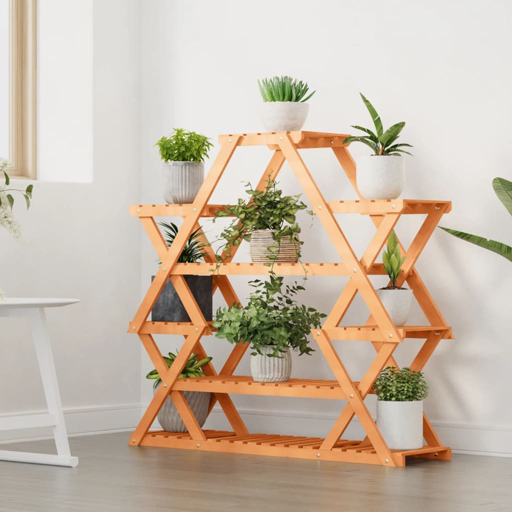 Vidaxl plantenstandaard 110x25x105 cm massief vuurhout