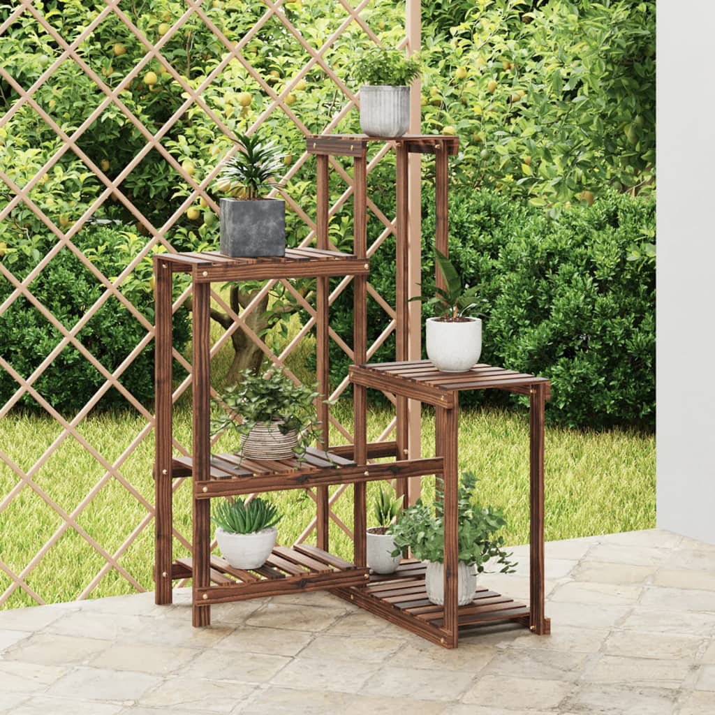 VidaXL Plantenstandaard 62,5x61,5x101,5 cm massief vuurhout