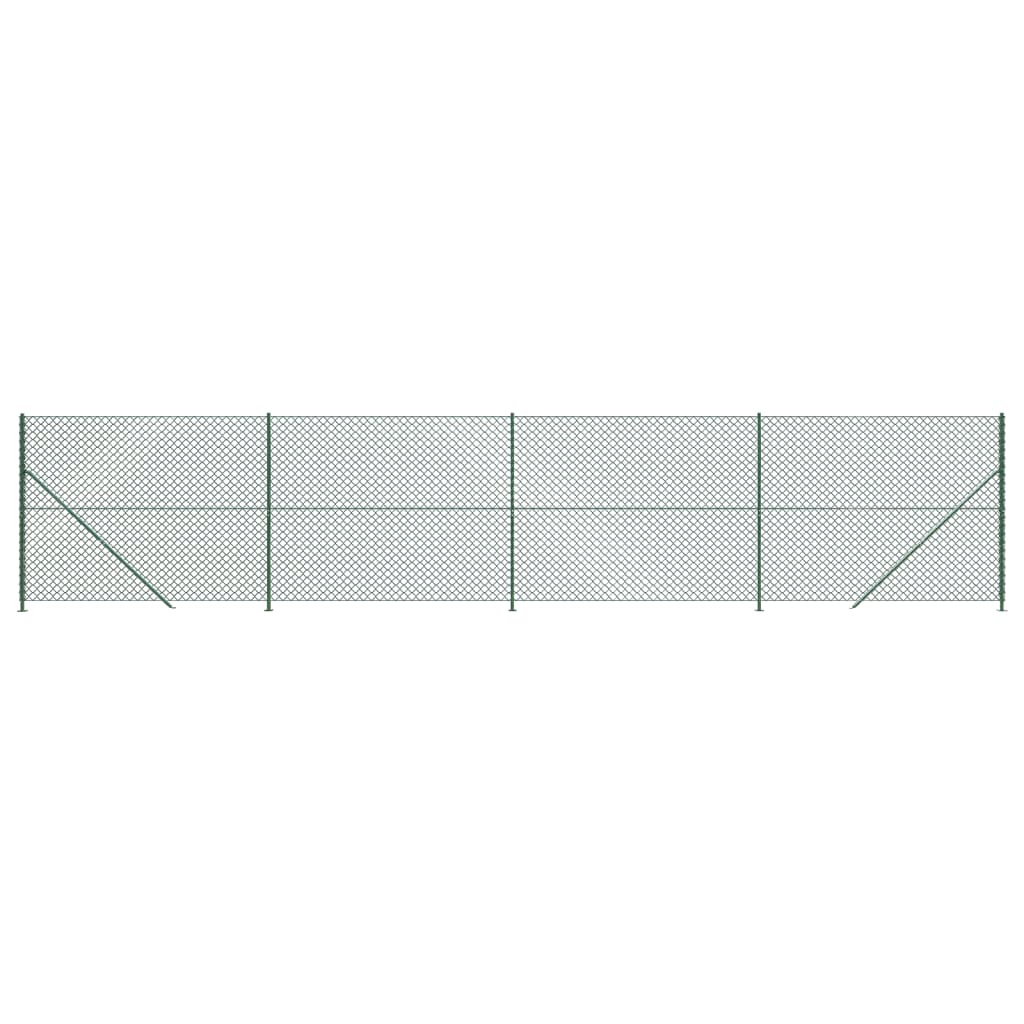 Vidaxl gaashek met flens 2x10m groen