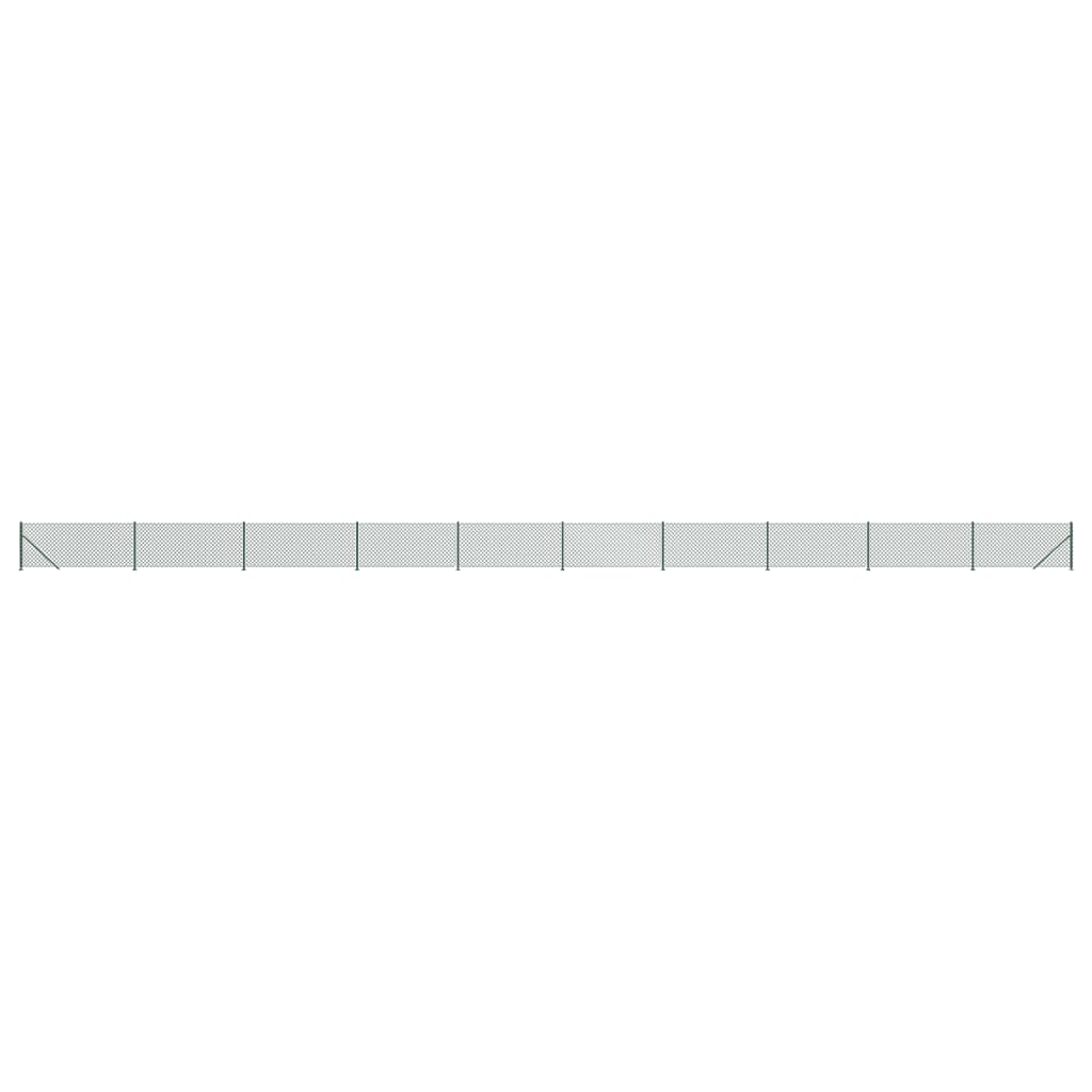 Vidaxl gaashek met flens 1x25m groen
