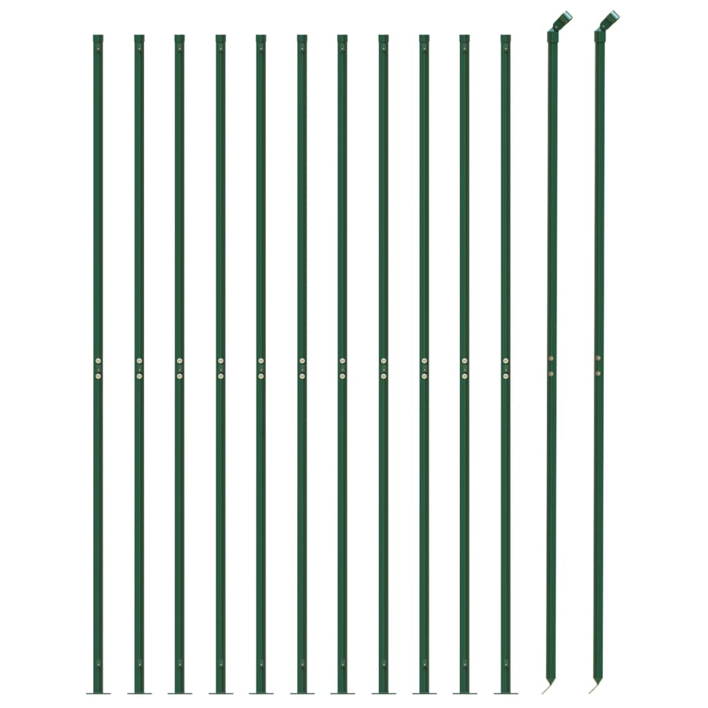 VidaXL Gaashek met flens 1,6x25m groen