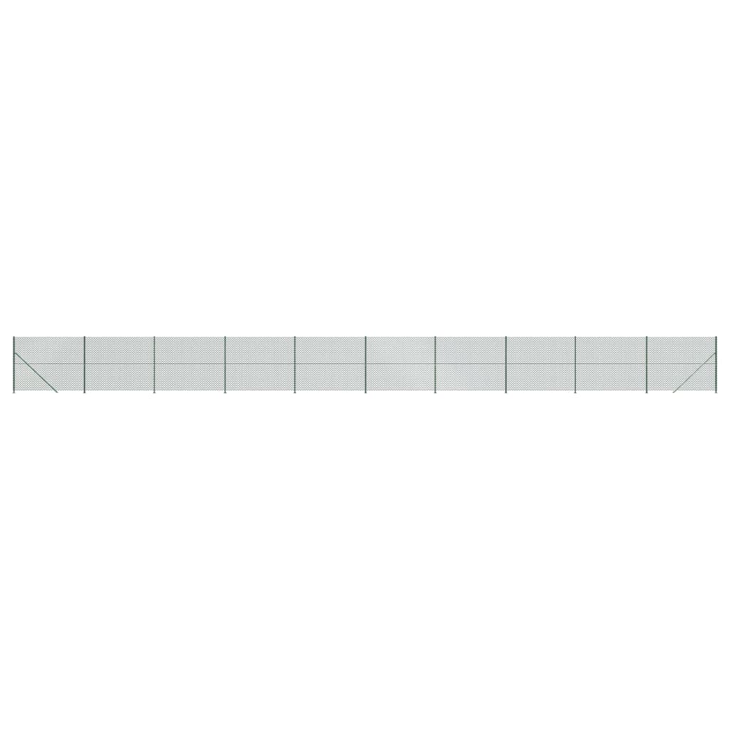 VidaXL Gaashek met flens 2x25m groen