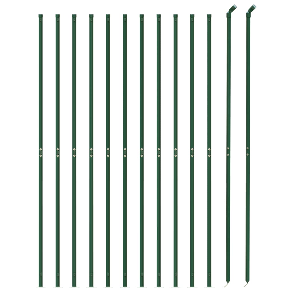 VidaXL Gaashek met flens 2,2x25m groen