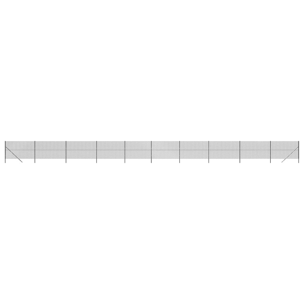 VidaXL Gaashek 2,2x25 m antracietkleurig