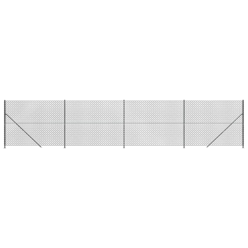 Vidaxl gaashek met flens 2x10m antracietkleurig
