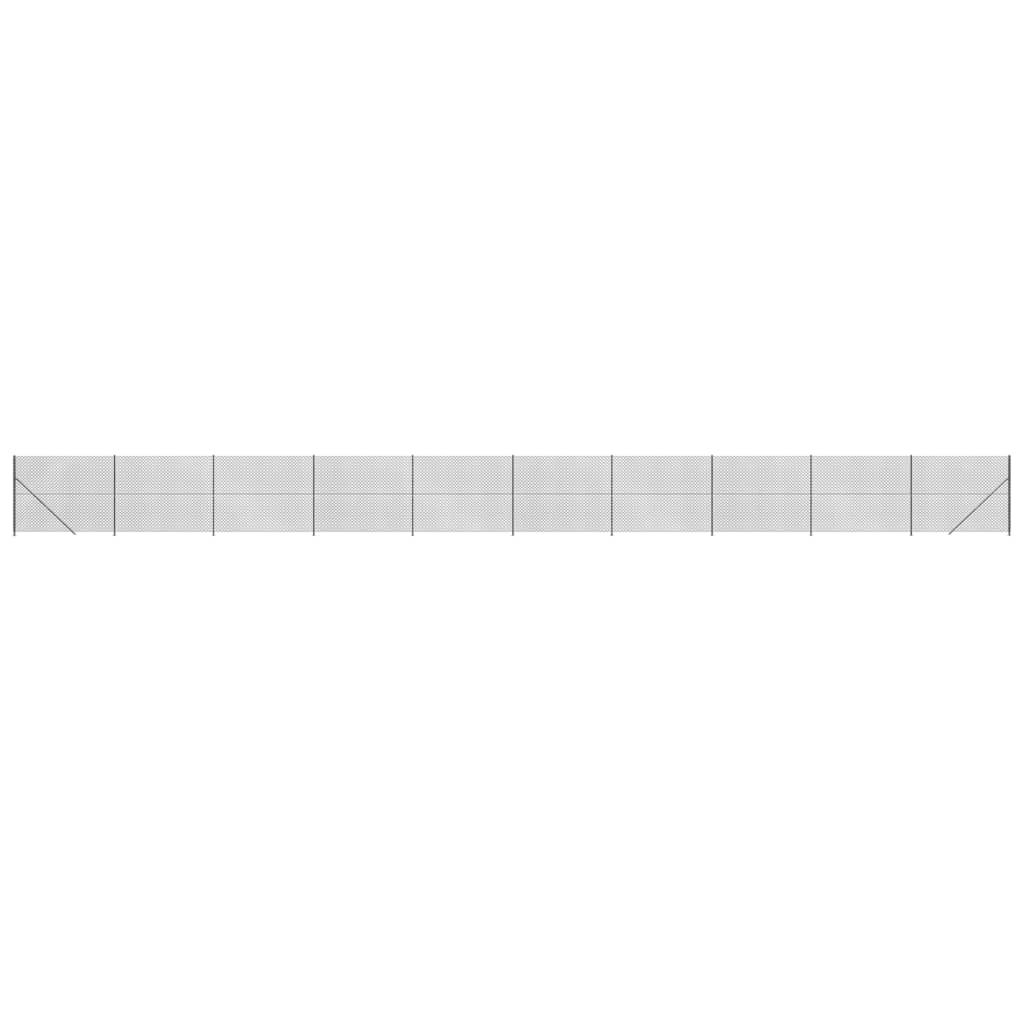 VidaXL Gaashek met flens 2x25m antracietkleurig