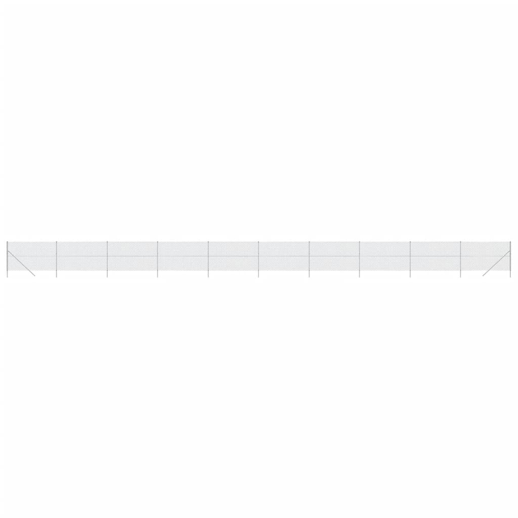 VidaXL Gaashek 1,4x25m zilverkleurig