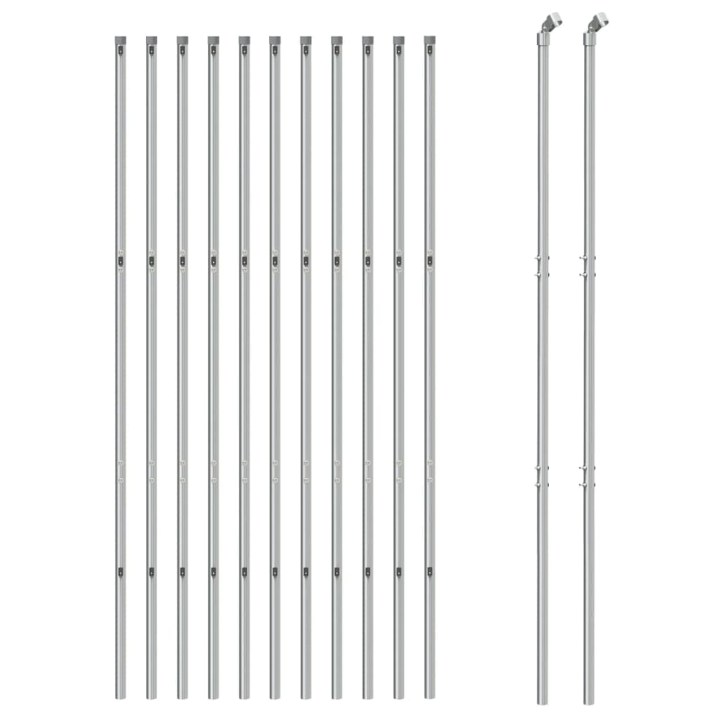 VidaXL Gaashek 1,8x25m zilverkleurig