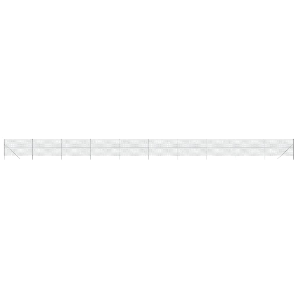 VidaXL Gaashek 2,2x25m zilverkleurig