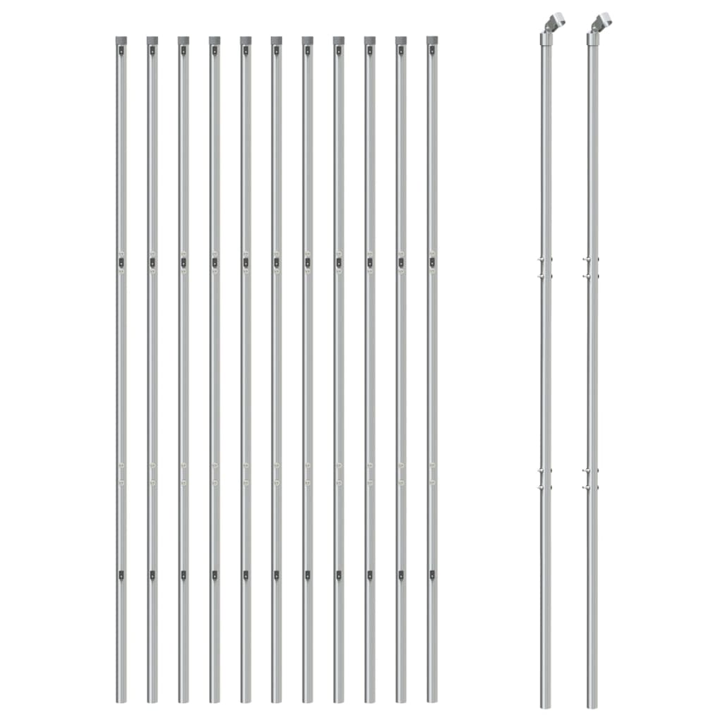 VidaXL Gaashek 2,2x25m zilverkleurig