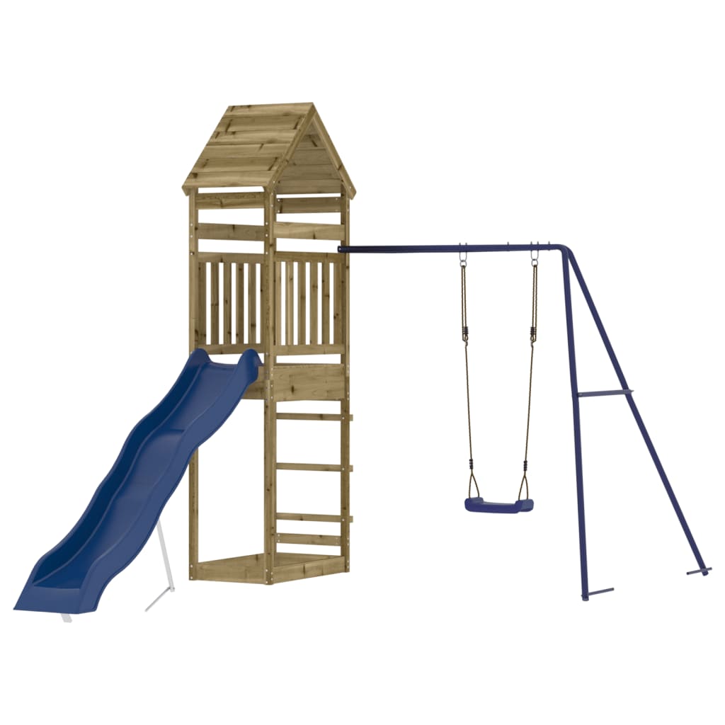 VidaXL Speelhuis geïmpregneerd groenenhout