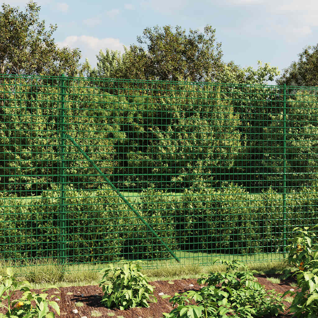 Vidaxl draadgaashek 2,2x10 m gegalvaniseerd staal groen