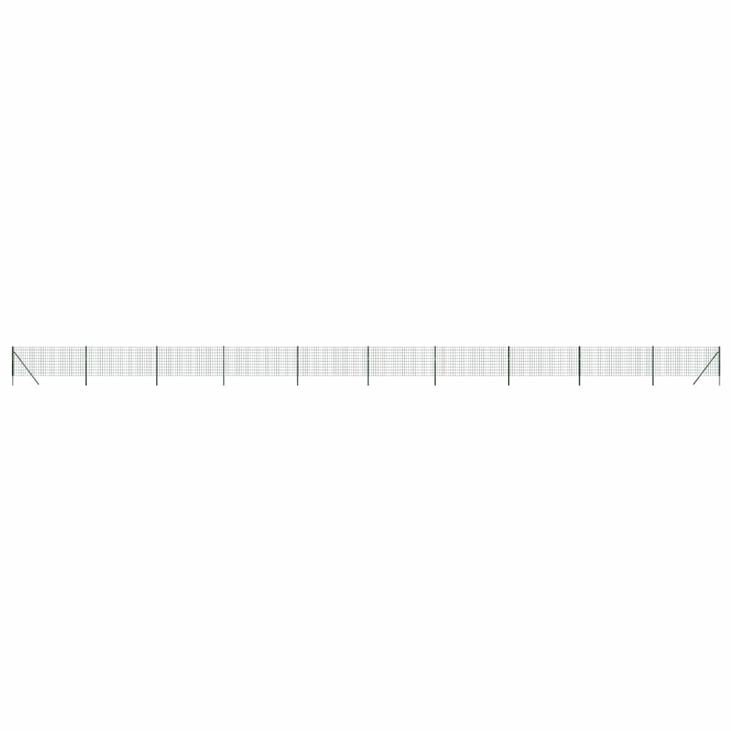 Vidaxl draadgaashek 0,8x25 m gegalvaniseerd staal groen
