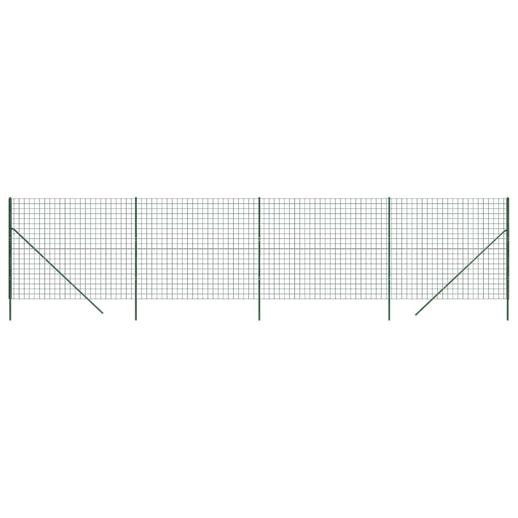 Vidaxl draadgaashek 1,8x10 m gegalvaniseerd staal groen