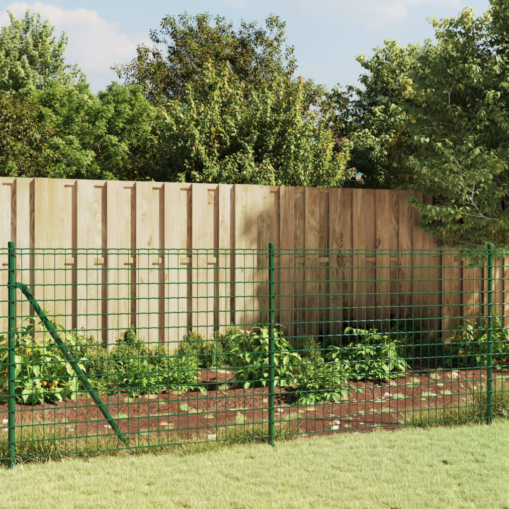 Vidaxl draadgaashek met grondankers 0,8x10 m groen